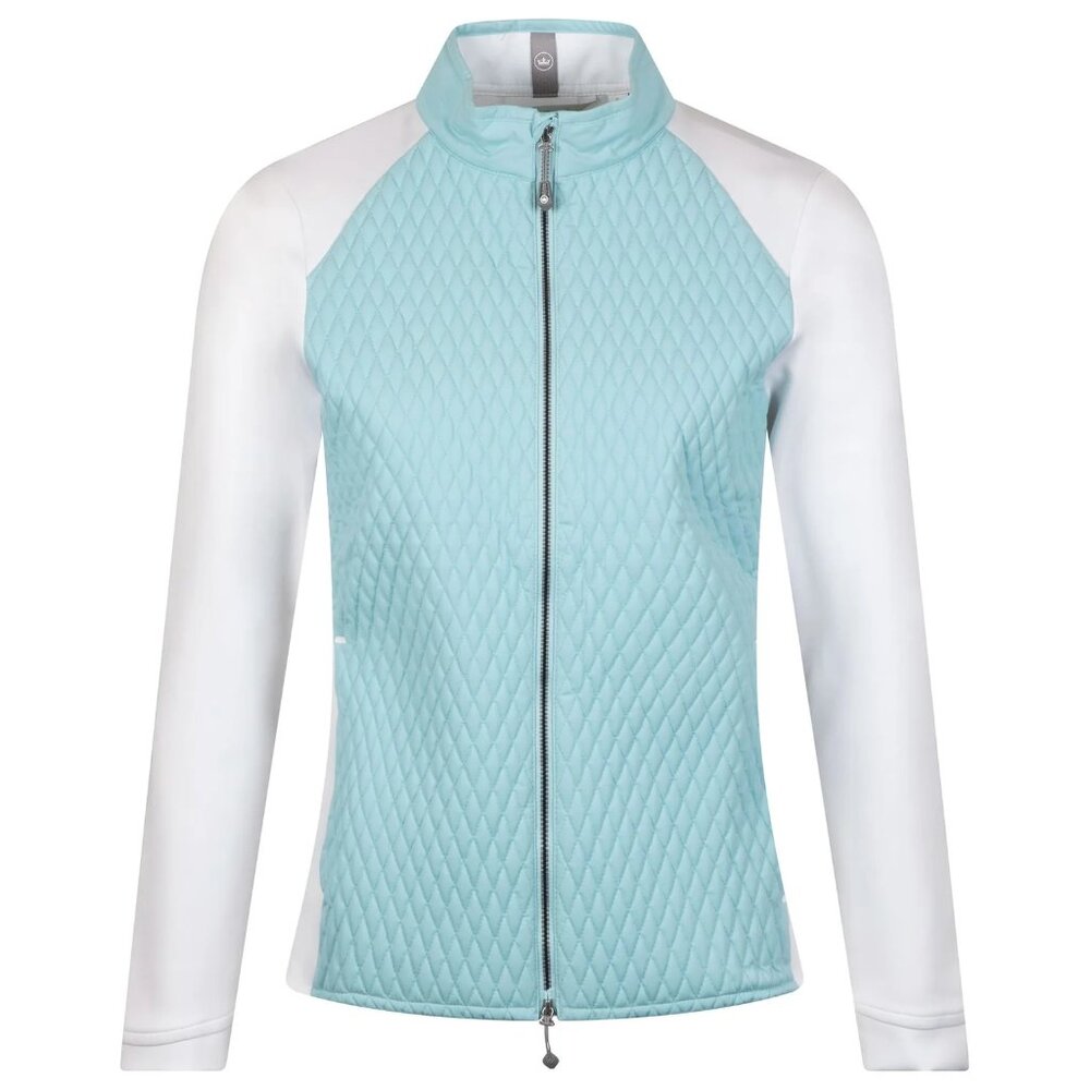 NWT Peter Millar Merge Hybrid Jacket Jacket in Blue Spruce White